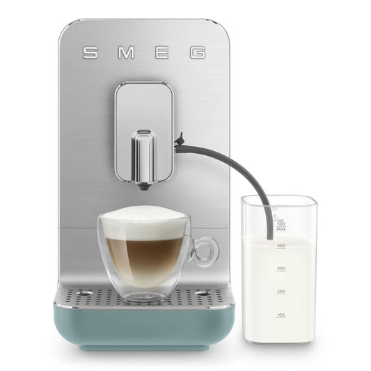 Smeg - Bean to Cup Coffee Machine w Milk Steam - Matt Emerald Green