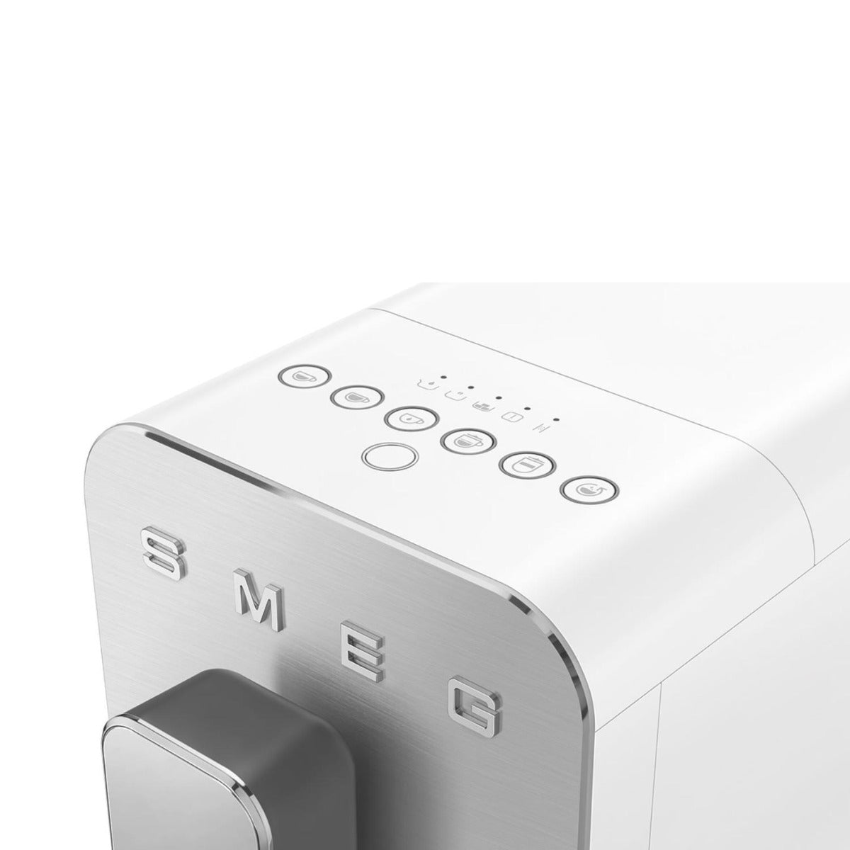 Smeg - Bean to Cup Coffee Machine w Milk Steam - White Matt