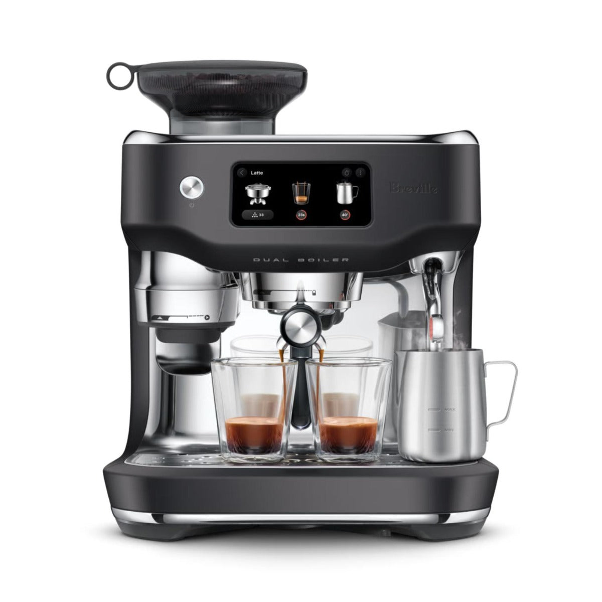 Breville - the Oracle Dual Boiler Automatic Espresso Machine - Black Truffle
