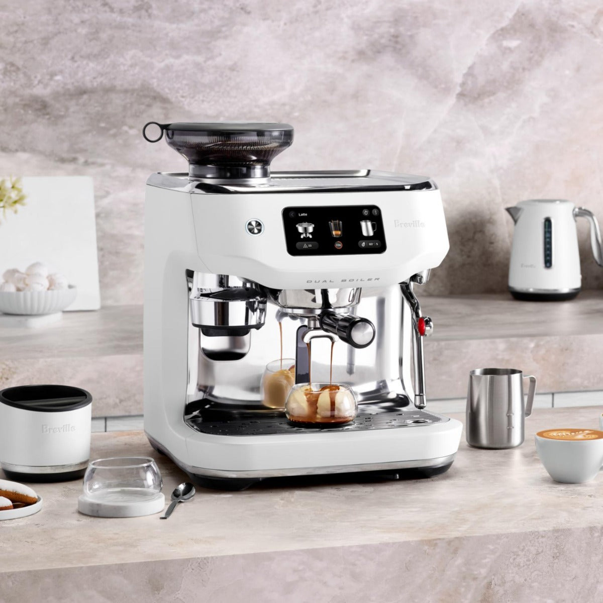 Breville - the Oracle Dual Boiler Automatic Espresso Machine - Sea Salt
