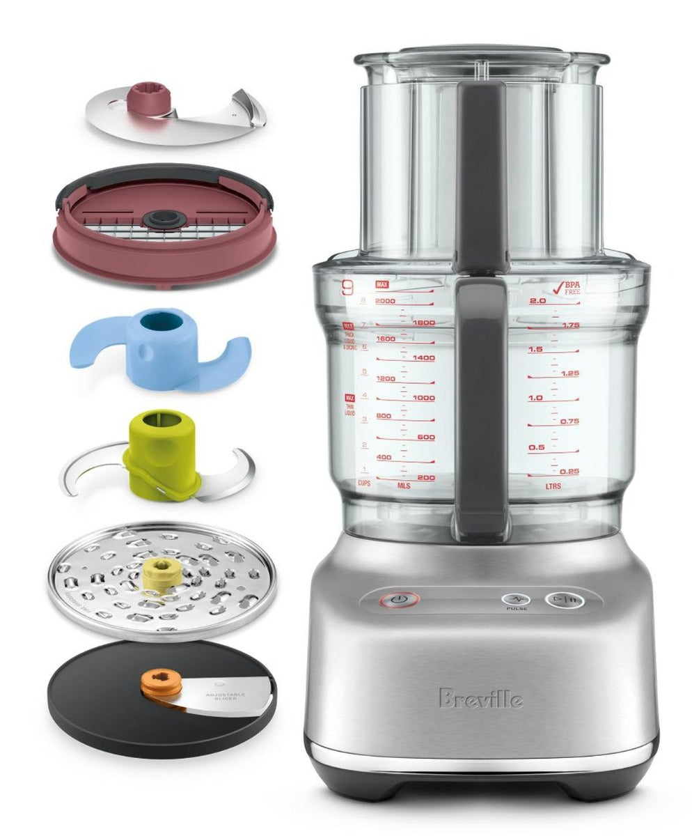 Breville - the Paradice 9 Food Processor - Brushed Stainless Steel
