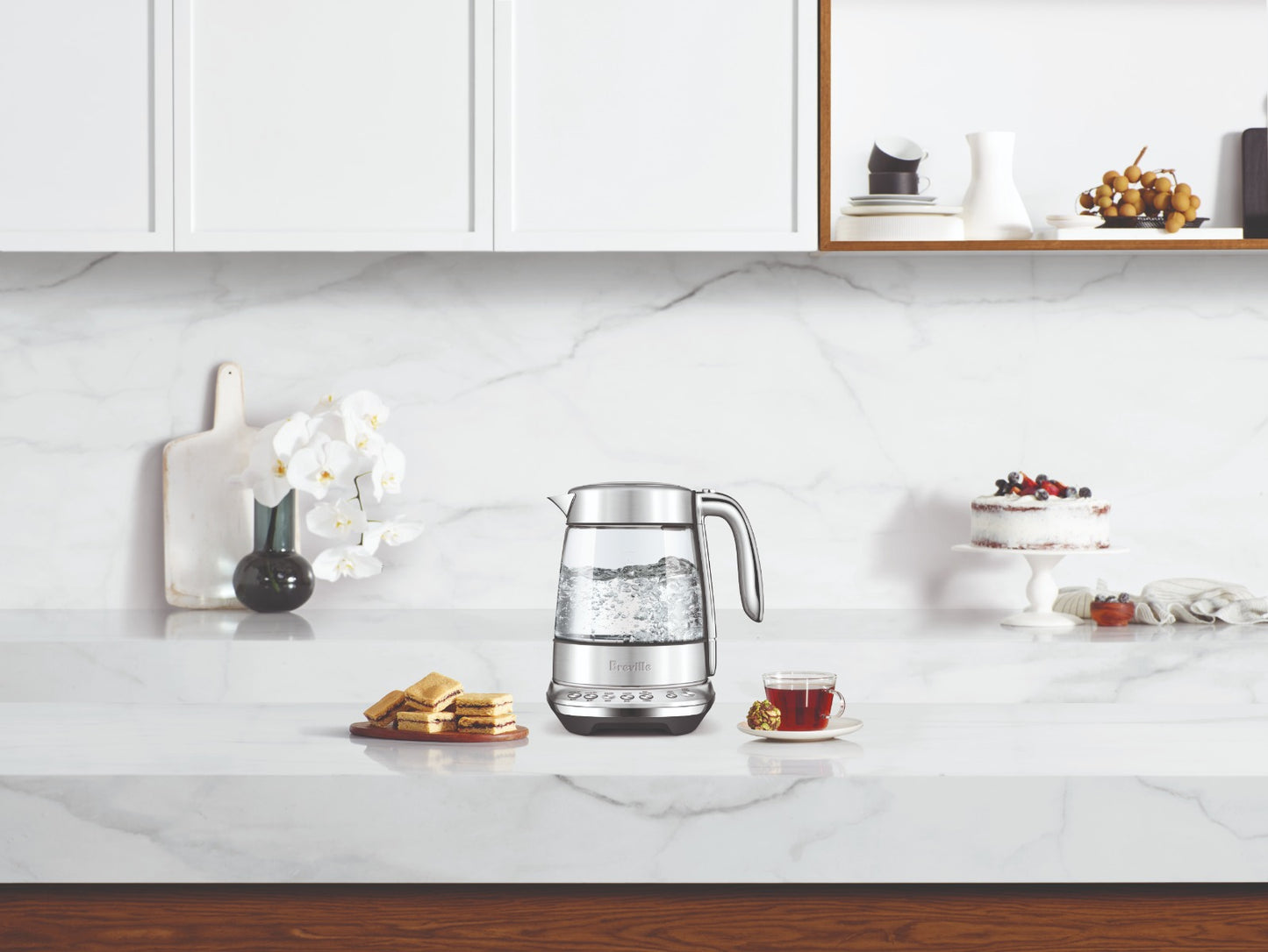 Breville - the Smart Crystal Luxe Kettle - Stainless Steel