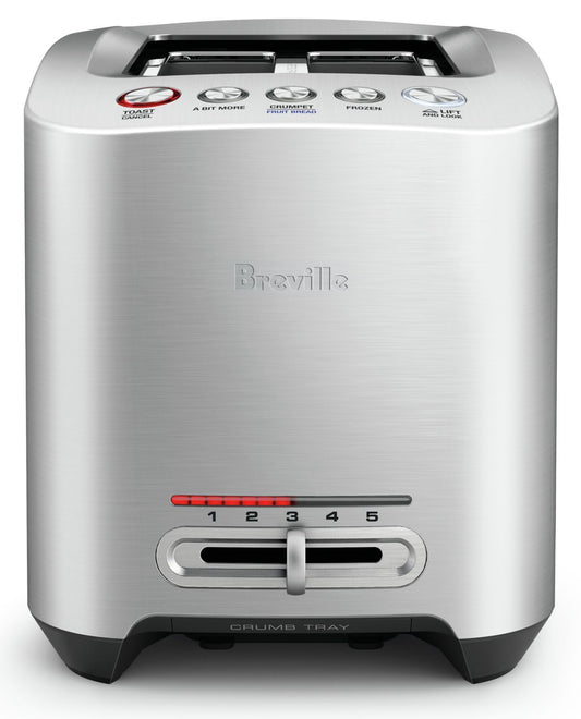 Breville - the Smart Toast 2 Slice - Brushed Stainless Steel