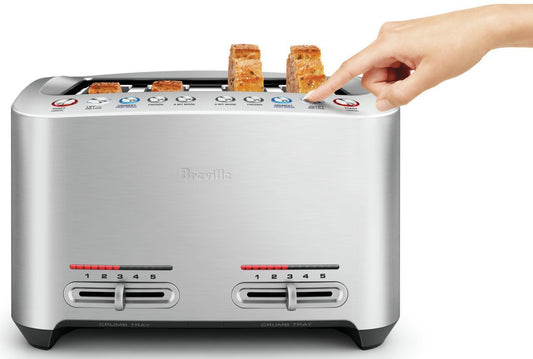 Breville - The Smart 4 Slice Toaster - Brushed Stainless Steel