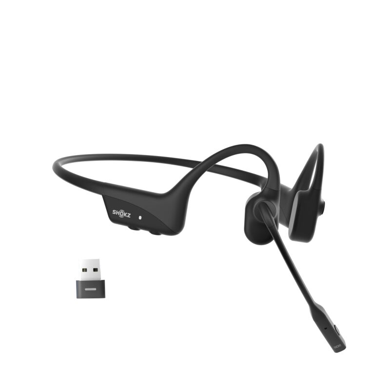 Shokz - OpenComm2 UC USB-A Bone Conduction Stereo Headset (2025 Upgrade)