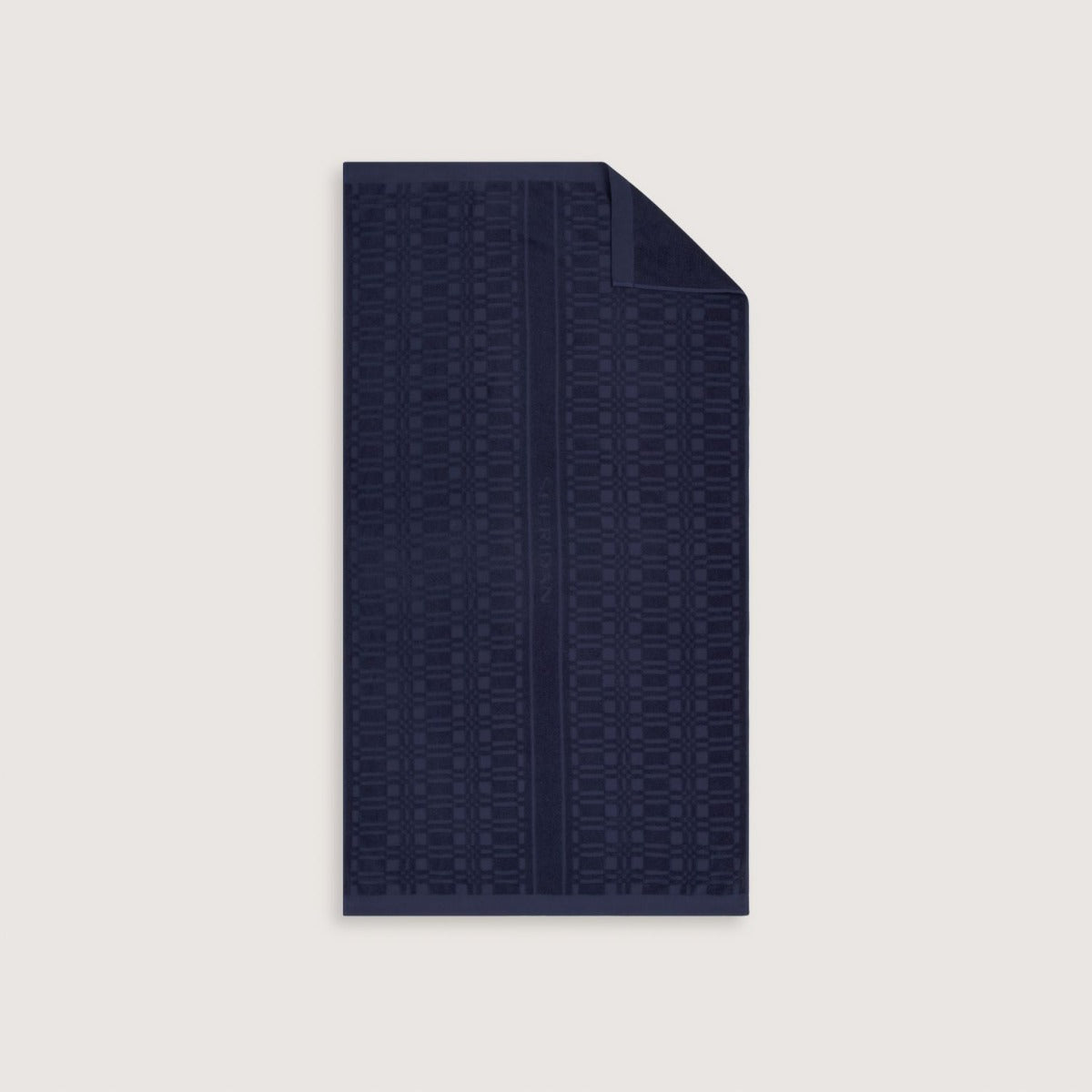 Sheridan - Checker Logo Beach Towel - French Navy