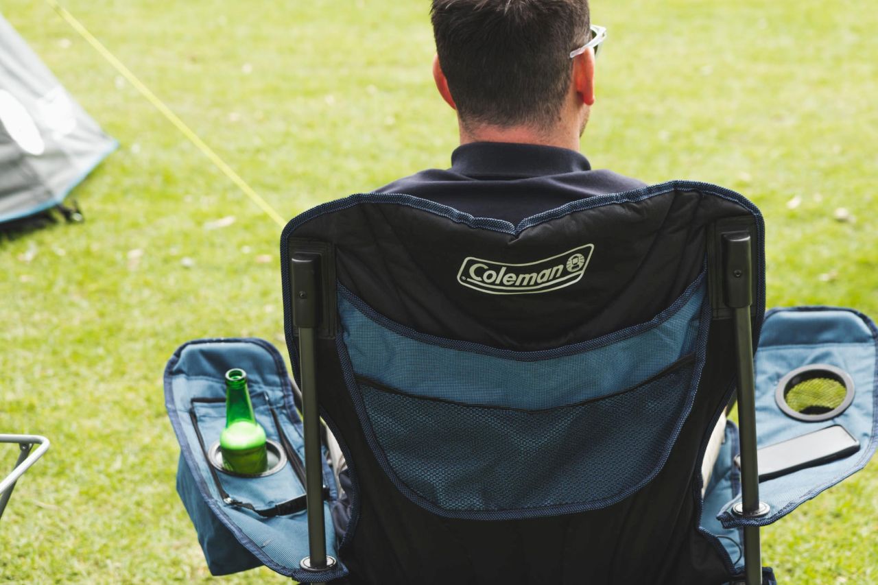 Coleman - Wide King Cooler Arm Chair - Blue