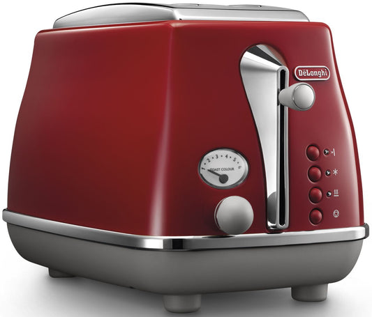 Delonghi - Icona Capitals 2 Slice Toaster - Red