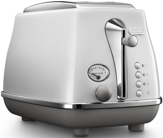 Delonghi - Icona Capitals 2 Slice Toaster - White