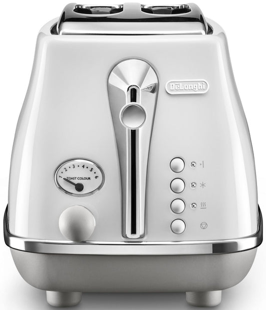 Delonghi - Icona Capitals 2 Slice Toaster - White