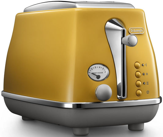 Delonghi - Icona Capitals 2 Slice Toaster - Yellow