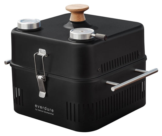 Everdure by Heston Blumenthal - CUBE 360 Portable Charcoal BBQ with Roasting Hood
