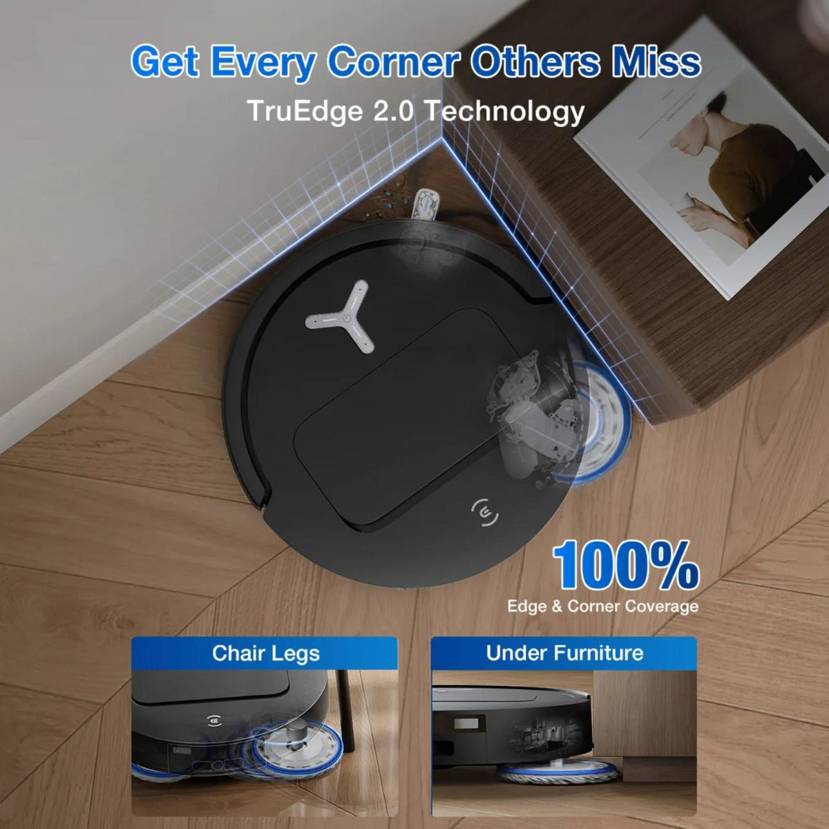 Ecovacs - Deebot T50 Pro Omni Robotic Vacuum & Mop - Black