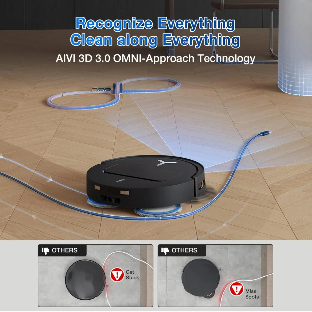 Ecovacs - Deebot T50 Pro Omni Robotic Vacuum & Mop - Black