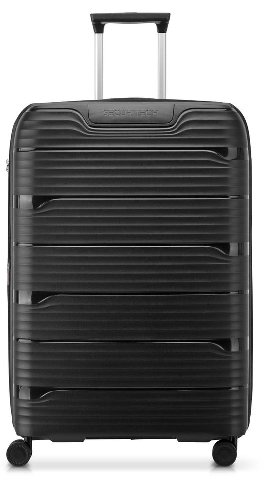Delsey - SECURITECH 76cm Dune Val Trolley Ext 4Dr - Black