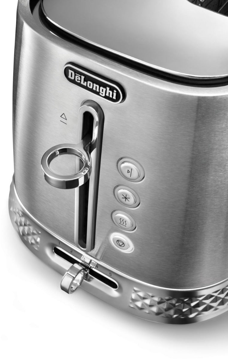 Delonghi - Diadema 2 Slice Toaster - Stainless Steel