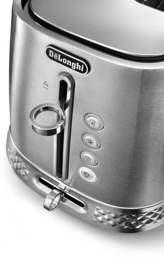 Delonghi - Diadema 2 Slice Toaster - Stainless Steel