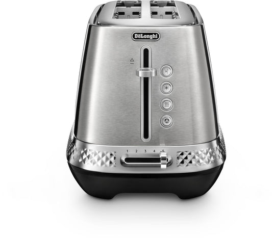 Delonghi - Diadema 2 Slice Toaster - Stainless Steel