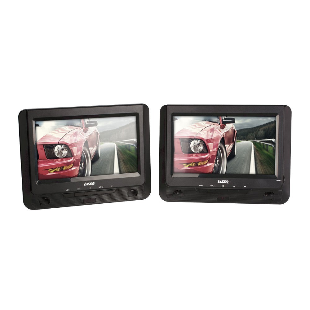 Laser DVD Player Portable Dual 9 with Bonus Pack