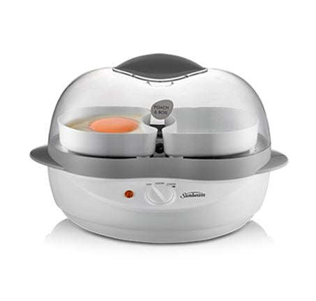 Sunbeam - Poach & Boil Egg Cooker - White