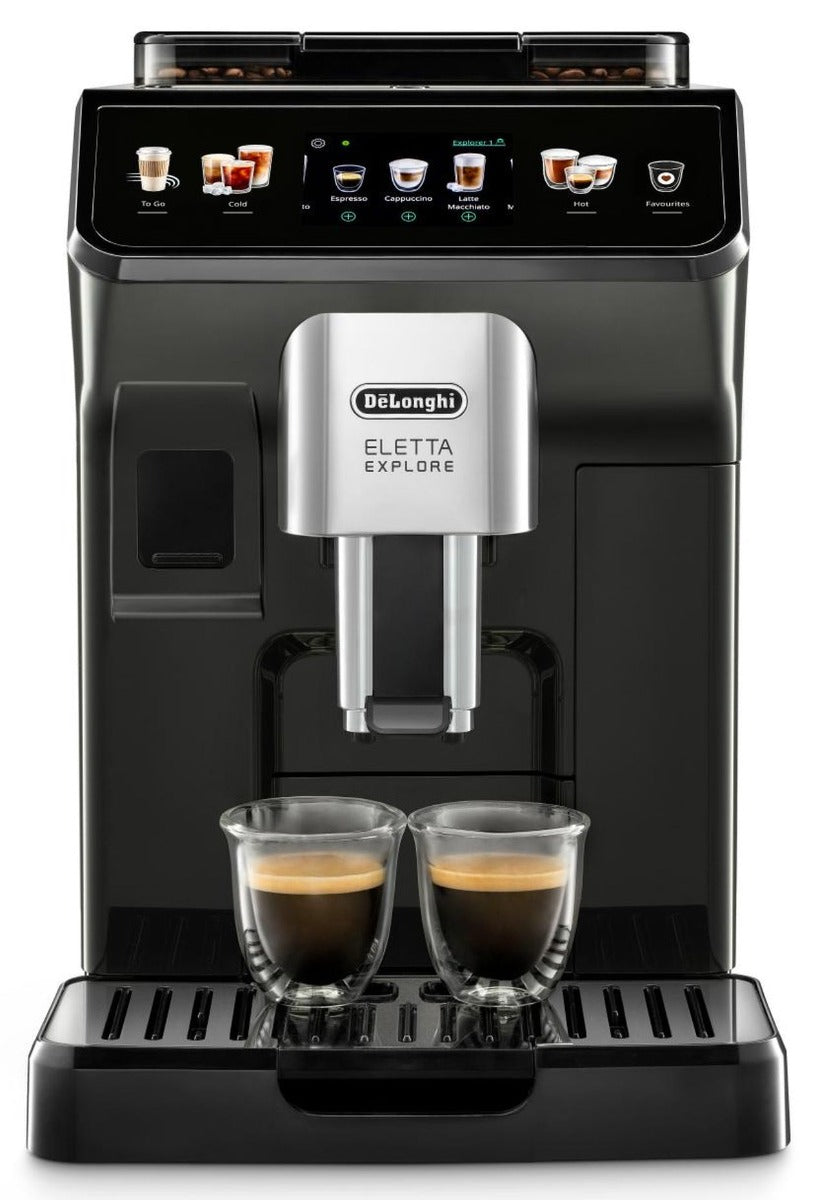 Delonghi - Eletta Explore Automatic Coffee Machine with Cold Brew - Grey