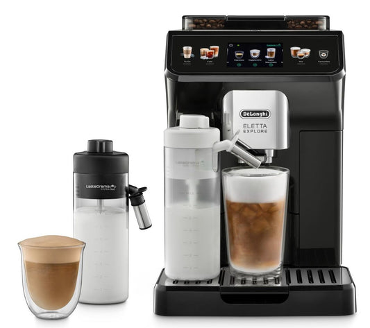 Delonghi - Eletta Explore Automatic Coffee Machine with Cold Brew - Grey
