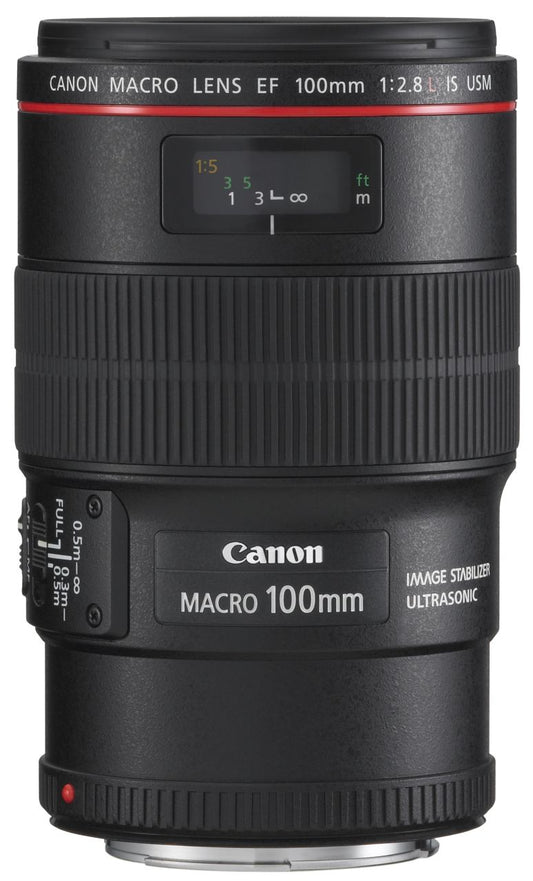 Canon - EF 100mm f/2.8L IS USM Macro Camera Lens - Black