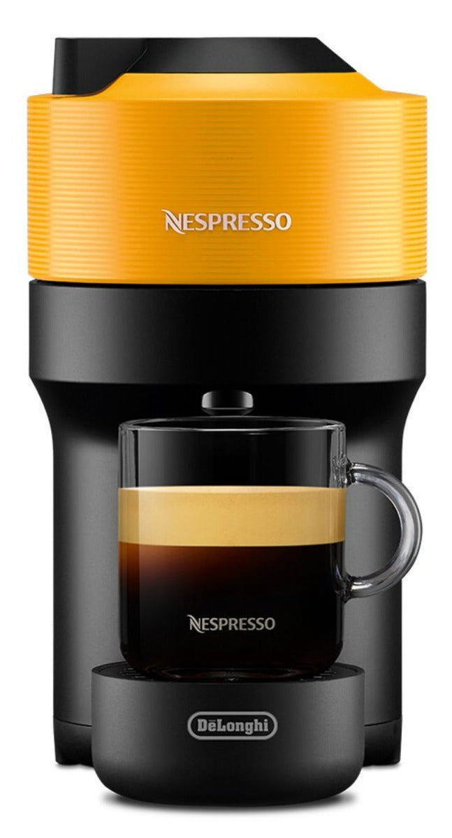 Delonghi - Nespresso Vertuo Pop Coffee Machine Bundle - Yellow/Black