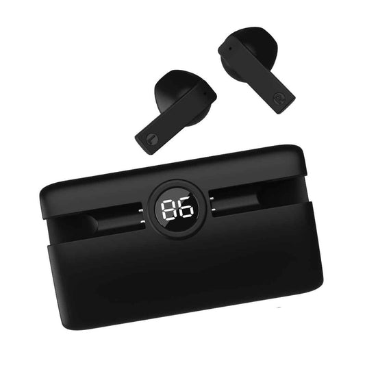 Laser - TWS Earbuds with Powerbank Charging Case - Black