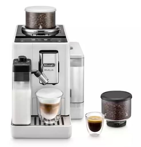 Delonghi - Rivelia Automatic Bean to Cup Coffee Machine - White
