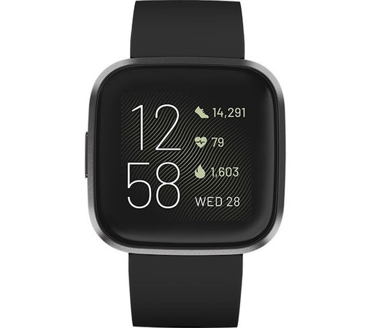 Fitbit - Versa 2 Fitness Watch - Black / Carbon