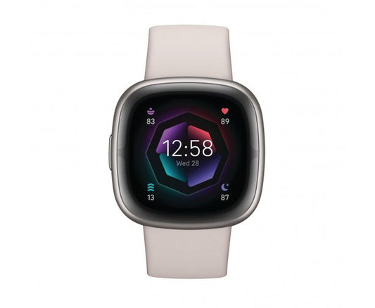 FitBit Sense 2 Lunar White/Platinum Aluminium