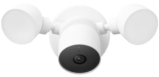 Google - Nest Cam Outdoor with Floodlight