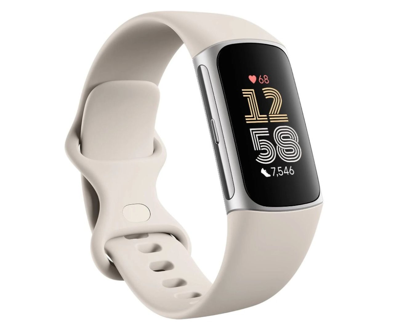 FitBit Charge 6 Fitness Tracker - Silver/Porcelain