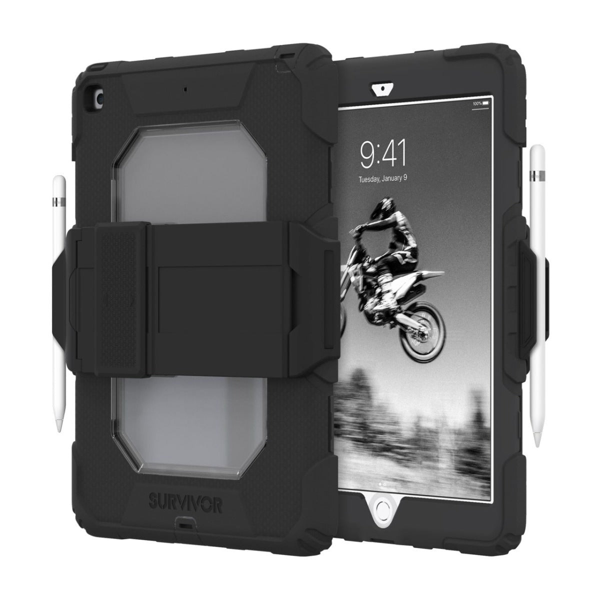 Survivor All Terrain for iPad 10.2" Gen 7/8/9 - Black/Clear
