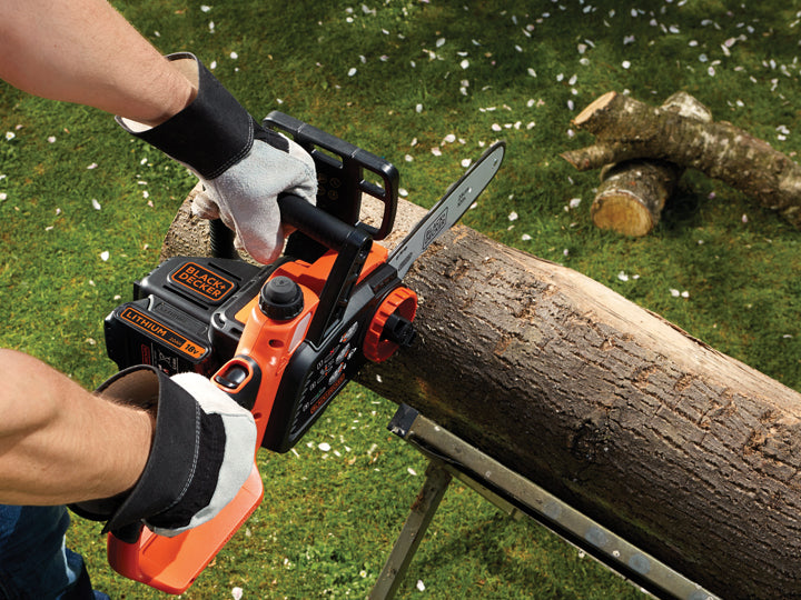 Black & Decker - 250mm 18V Lithium-ion Cordless Chainsaw - Orange