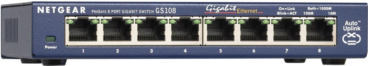 Netgear - 8 Port Gigabit Switch