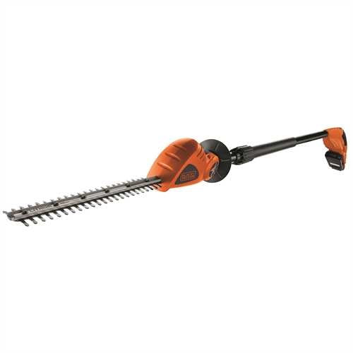 Black & Decker - 430mm 18V Lithium-ion Pole Hedge Trimmer - Orange