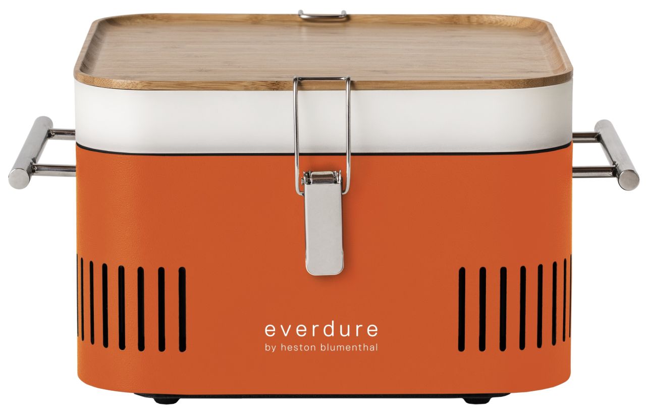 Everdure by Heston Blumenthal - Cube Charcoal Portable BBQ - Orange