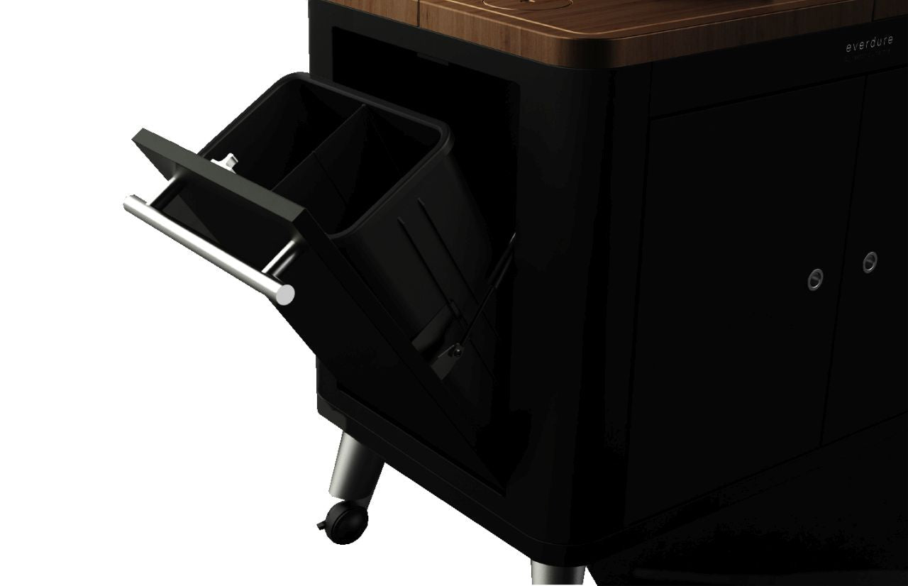 Everdure by Heston Blumenthal - Mobile preparation kitchen with Cover - Black