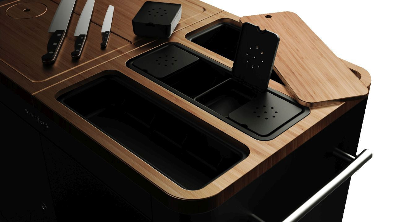 Everdure by Heston Blumenthal - Mobile preparation kitchen with Cover - Black