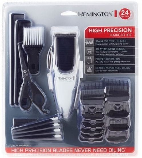 Remington - High Precision Haircut Kit, 24 Piece - Black