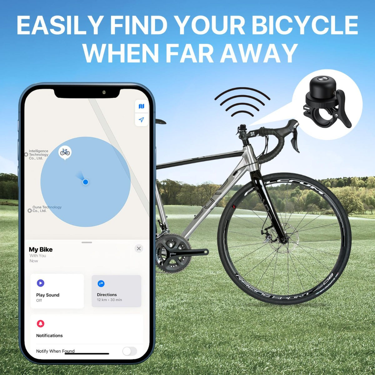 Mili - MiBell Anti Loss Bicycle Bell with Tracker