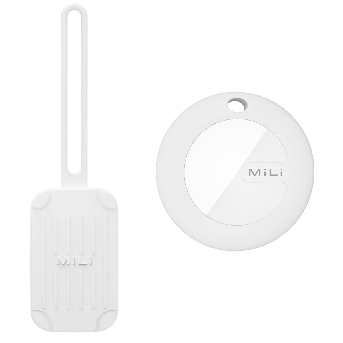Mili - MiTag with Luggage Tag - White