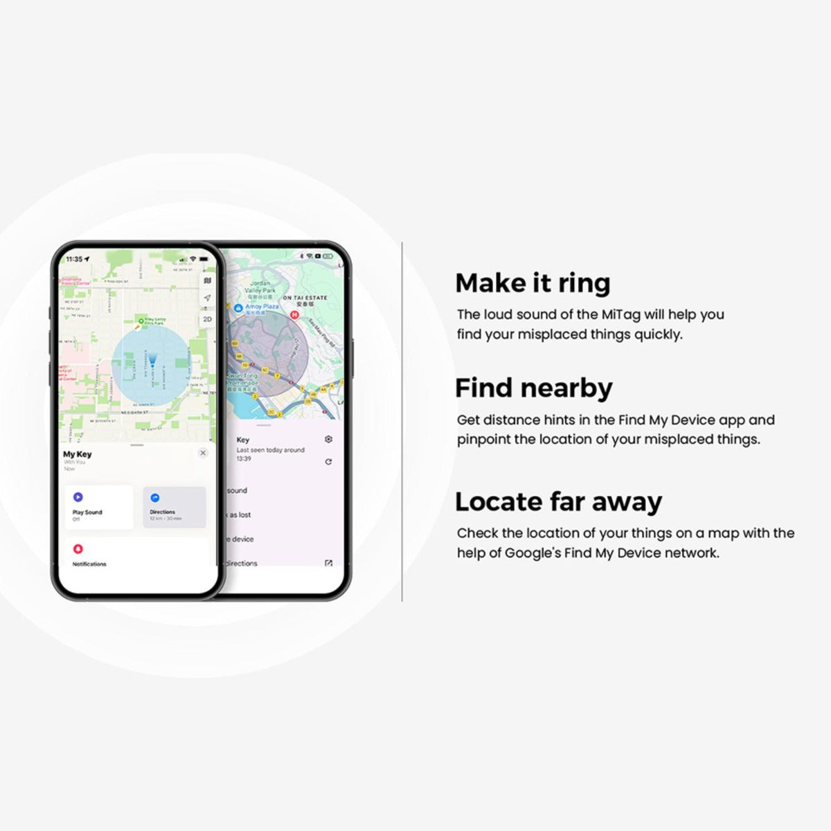 Mili - MiTag Duo Leather Case White - 3 Pack