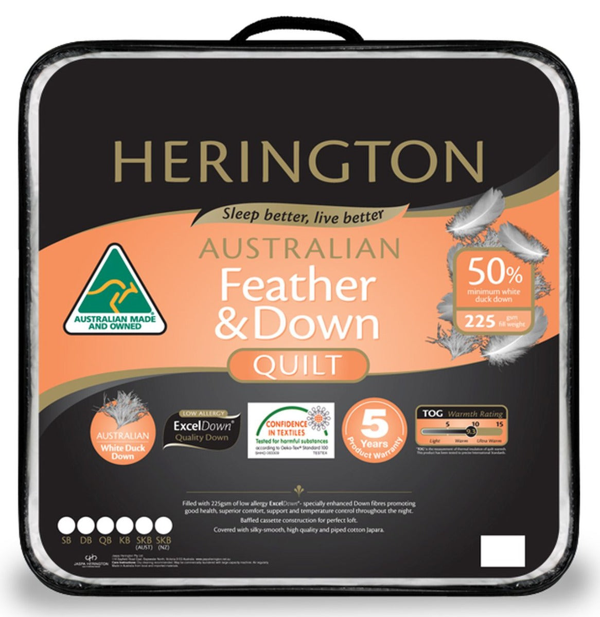 Herington - 50% Duck Quilt - King