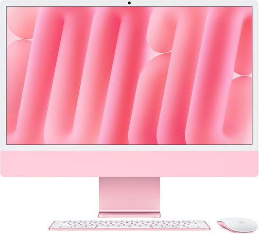 Apple - 24" iMac: M4 chip with 10-core CPU & 10-core GPU, 16GB, 256GB SSD - Pink - Wholesales Supply