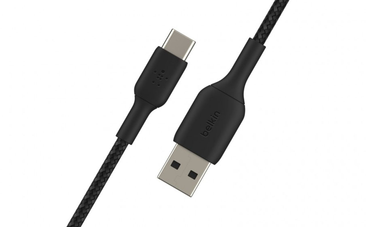 Belkin BoostCharge 1m Braided USB-C to USB-A Cable - Black - Wholesales Supply