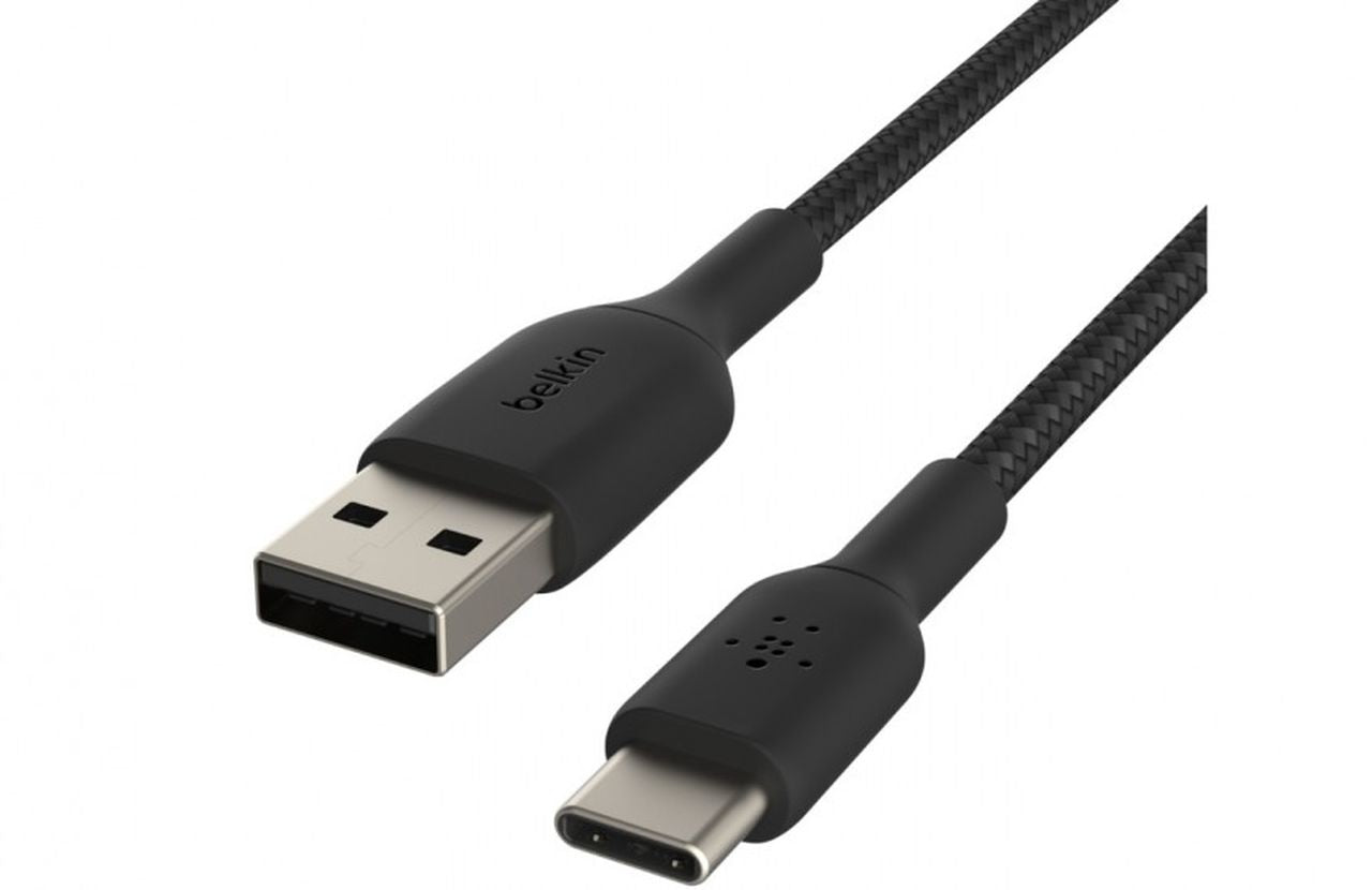 Belkin BoostCharge 1m Braided USB-C to USB-A Cable - Black - Wholesales Supply
