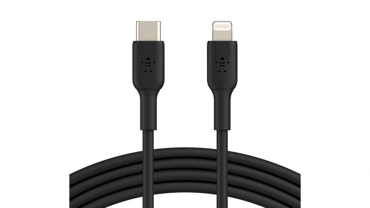 Belkin BoostCharge 1m UCB-C to Lightning Cable - Black - Wholesales Supply
